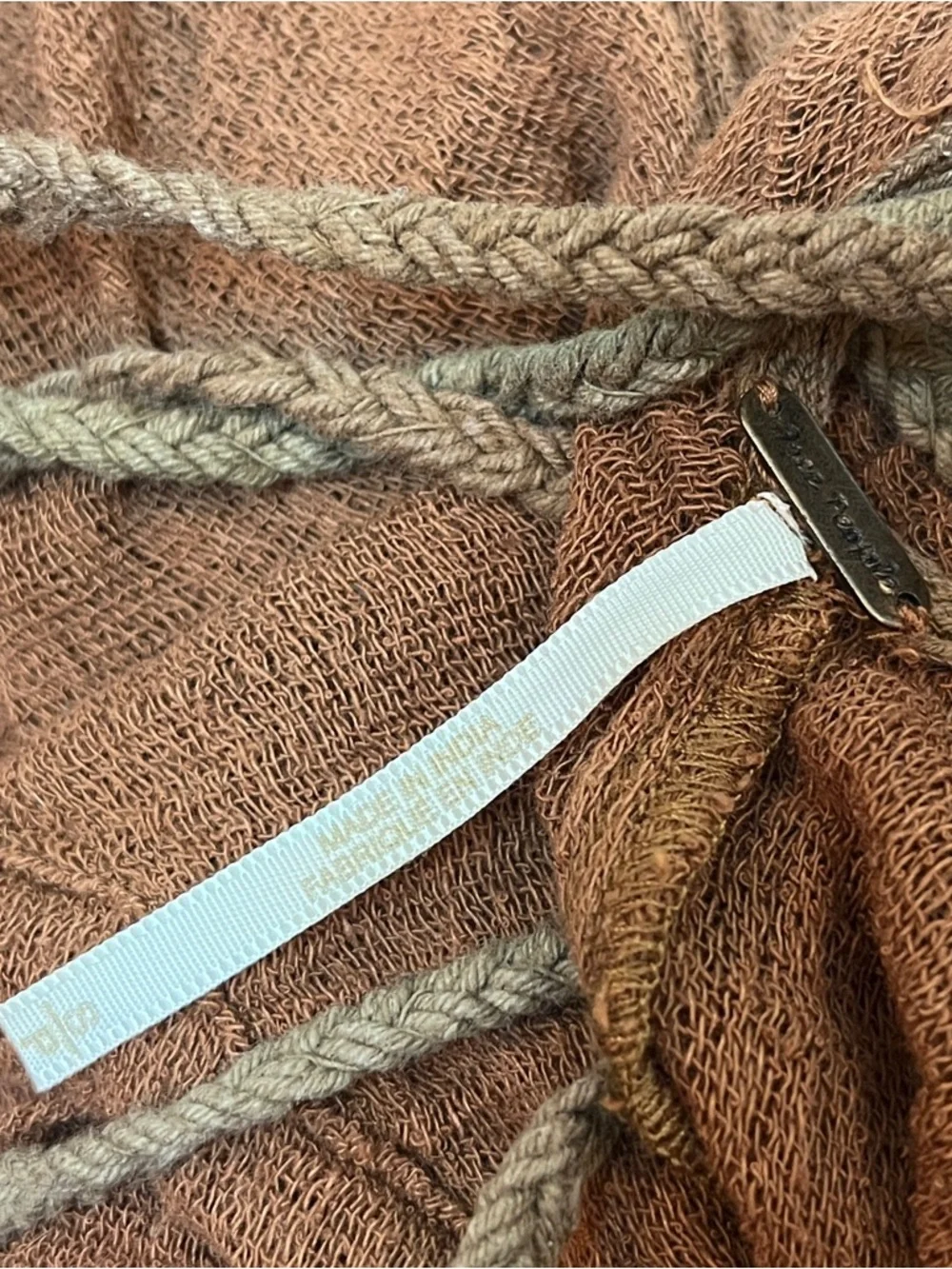 Free People Cutout Sundress Open Tie Back Beach Bohemian Festival Small - Picture 4 of 12